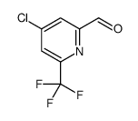 4-chloro-6-(trifluoromethyl)pyridine-2-carbaldehyde结构式