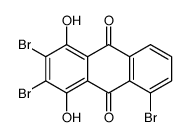 2,3,5-tribromo-1,4-dihydroxyanthracene-9,10-dione结构式