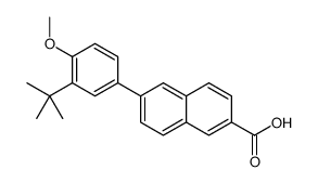 6-(3-tert-butyl-4-methoxyphenyl)naphthalene-2-carboxylic acid Structure