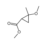 Cyclopropanecarboxylic acid, 2-methoxy-2-methyl-, methyl ester (9CI)结构式
