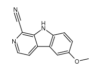 1-cyano-6-methoxy-β-carboline结构式