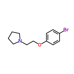1-[2-(4-Bromophenoxy)ethyl]pyrrolidine structure