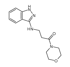 3-((1H-indazol-3-yl)amino)-1-morpholinopropan-1-one结构式