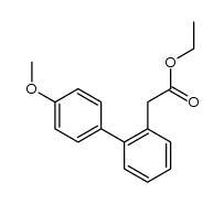 (4'-methoxy-biphenyl-2-yl)-acetic acid ethyl ester结构式