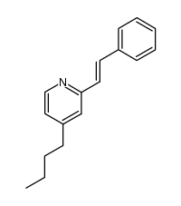 4-butyl-2-trans-styryl-pyridine Structure