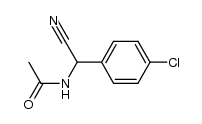 N-((4-chlorophenyl)(cyano)methyl)acetamide结构式