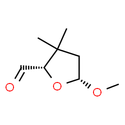 2-Furancarboxaldehyde, tetrahydro-5-methoxy-3,3-dimethyl-, cis- (9CI)结构式