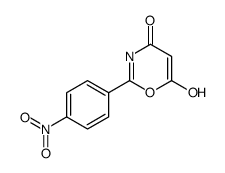 6-hydroxy-2-(4-nitrophenyl)-1,3-oxazin-4-one结构式