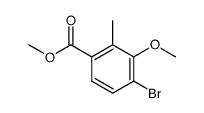 4-bromo-3-methoxy-2-methylbenzoic acid methyl ester结构式
