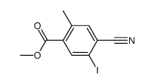 methyl 4-cyano-5-iodo-2-methylbenzoate Structure