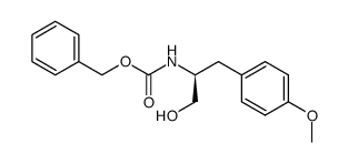 (S)-2-(benzyloxycarbonylamino)-3-(4-methoxyphenyl)-1-propanol结构式