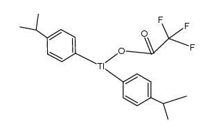 bis(p-isopropylphenyl)thallium trifluoroacetate结构式