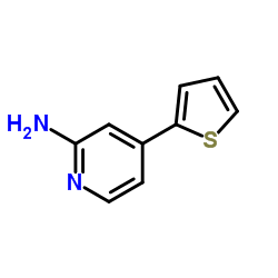 4-(2-Thienyl)-2-pyridinamine structure