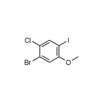 1-Bromo-2-chloro-4-iodo-5-methoxybenzene Structure