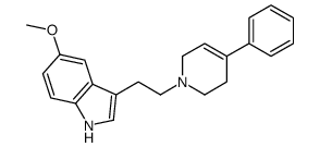 5-methoxy-3-[2-(4-phenyl-3,6-dihydro-2H-pyridin-1-yl)ethyl]-1H-indole结构式