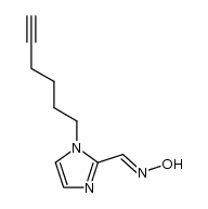 1-(hex-5'-yn-1'-yl)-2-[(hydroxyimino)methyl]imidazole Structure