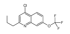 4-Chloro-2-propyl-7-trifluoromethoxyquinoline结构式