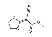 2-(cyanomethoxycarbonylmethylene)-1,3-dioxolane结构式