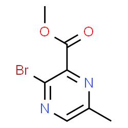 3-溴-6-甲基吡嗪-2-羧酸甲酯结构式