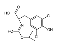 (R)-2-TERT-BUTOXYCARBONYLAMINO-3-(3,5-DICHLORO-4-HYDROXY-PHENYL)-PROPIONIC ACID Structure