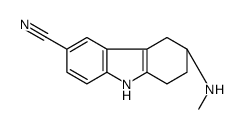 3S-6-Cyano-3-N-methylamino-1,2,3,4-tetrahydrocarbazole结构式