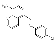 5-[(4-chlorophenyl)diazenyl]quinolin-8-amine结构式