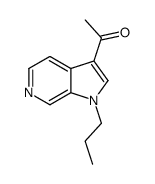 1-(1-propylpyrrolo[2,3-c]pyridin-3-yl)ethanone结构式