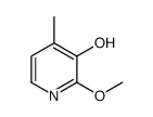 2-Methoxy-4-methyl-3-pyridinol结构式
