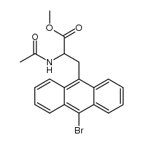 methyl 2-acetamido-3-(10-bromoanthracen-9-yl)propanoate Structure