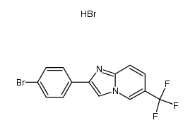 2-(4-bromophenyl)-6-(trifluoromethyl)imidazo[1,2-a]pyridine hydrobromide Structure