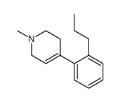 1-methyl-4-(2-propylphenyl)-3,6-dihydro-2H-pyridine结构式