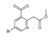 2-(5-溴-3-硝基吡啶-2-基)乙酸甲酯结构式