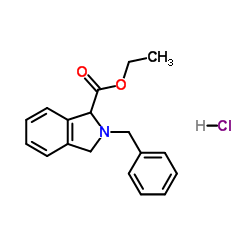 Ethyl 2-benzyl-1-isoindolinecarboxylate hydrochloride (1:1)结构式