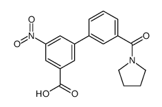 3-nitro-5-[3-(pyrrolidine-1-carbonyl)phenyl]benzoic acid Structure