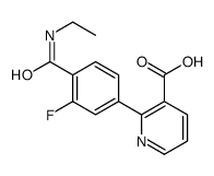 2-[4-(ethylcarbamoyl)-3-fluorophenyl]pyridine-3-carboxylic acid Structure