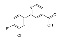 2-(3-chloro-4-fluorophenyl)pyridine-4-carboxylic acid Structure