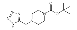 tert-butyl 4-(1H-tetrazol-5-ylmethyl)piperazine-1-carboxylate Structure