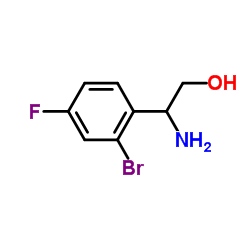 2-Amino-2-(2-bromo-4-fluorophenyl)ethanol结构式