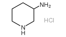 3-PIPERIDINAMINE HYDROCHLORIDE structure