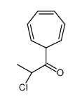 1-Propanone, 2-chloro-1-(2,4,6-cycloheptatrien-1-yl)-, (S)- (9CI)结构式