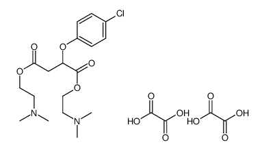 Bis(2-(dimethylamino)ethyl) (4-chlorophenoxy)butanedioate ethanedioate (1:2)结构式