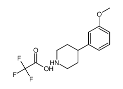 4-(3-methoxy-phenyl)-piperidine trifluoroacetate结构式