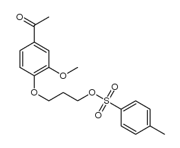 4'-(3-p-toluenesulfonylpropoxy)-3'-methoxyacetophenone Structure