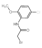 2-Bromo-N-(5-chloro-2-methoxyphenyl)acetamide Structure