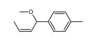 (Z)-1-methoxy-1-tolylbut-2-ene结构式