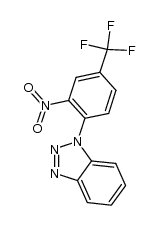 1-[2-nitro-4-(trifluoromethyl)phenyl]-1H-1,2,3-benzotriazole结构式