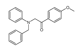 2-(benzyl(phenyl)amino)-1-(4-methoxyphenyl)ethanone结构式