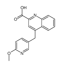 4-[(6-methoxypyridin-3-yl)methyl]quinoline-2-carboxylic acid结构式