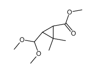 Methyl 3-dimethoxymethyl-2,2-dimethylcyclopropanecarboxylate structure