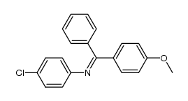 4-chloro-N-(4-methoxy-benzhydryliden)-aniline结构式